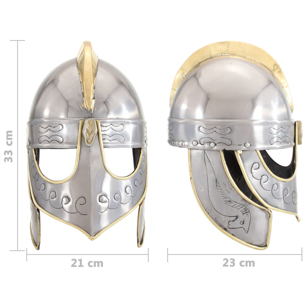 Preußische Pickelhaube Antik Replik für LARP Schwarz Stahl