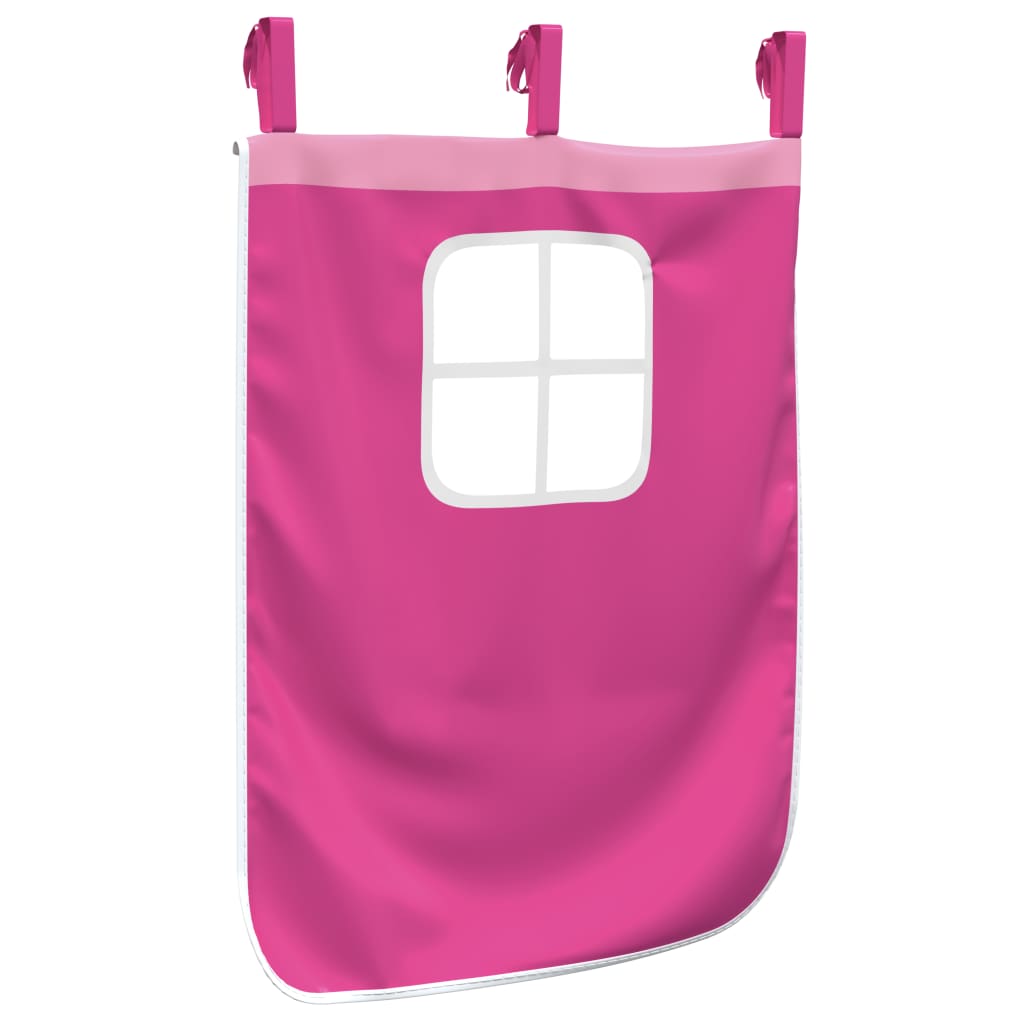 Vorhänge für Hochbett Weiß und Schwarz Polyester