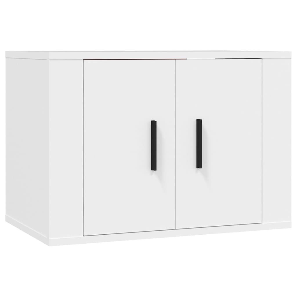 2-tlg. TV-Schrank-Set Weiß Holzwerkstoff