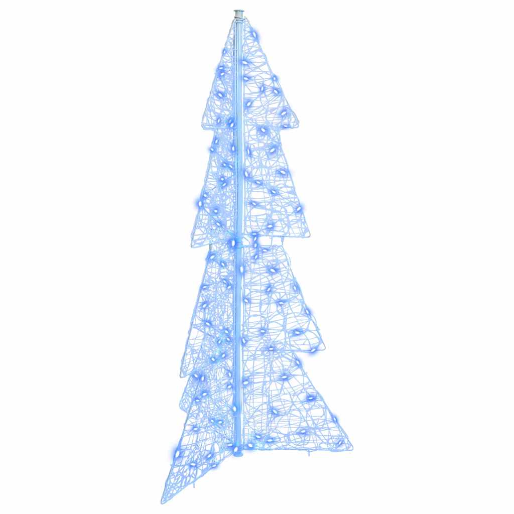 Weihnachtsbaum mit 100 LEDs Warmes Weiß 120 cm Acryl