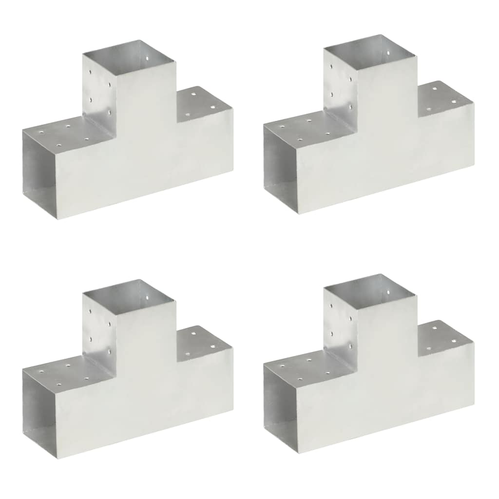 Pfostenverbinder L-Form Verzinktes Metall 71 x 71 mm