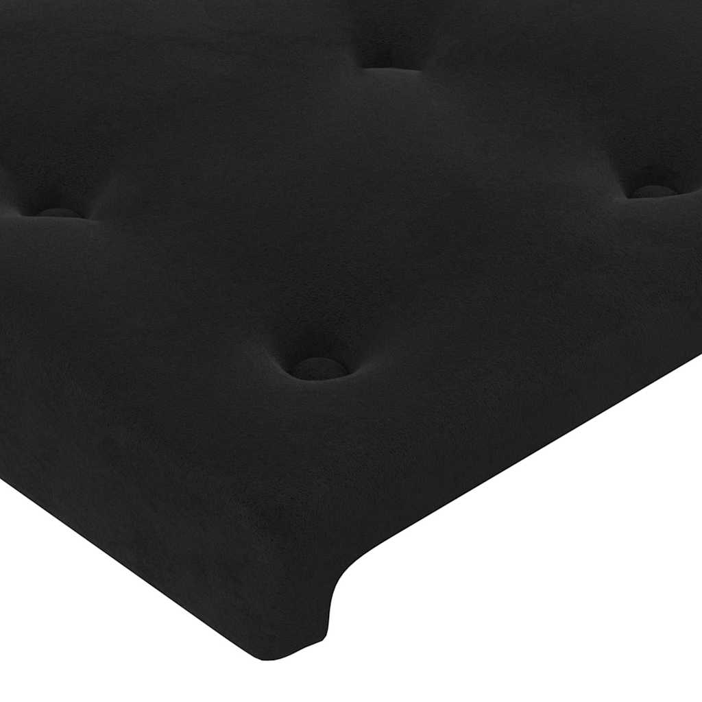Kopfteil Hellgrau 80x5x118/128 cm Samt