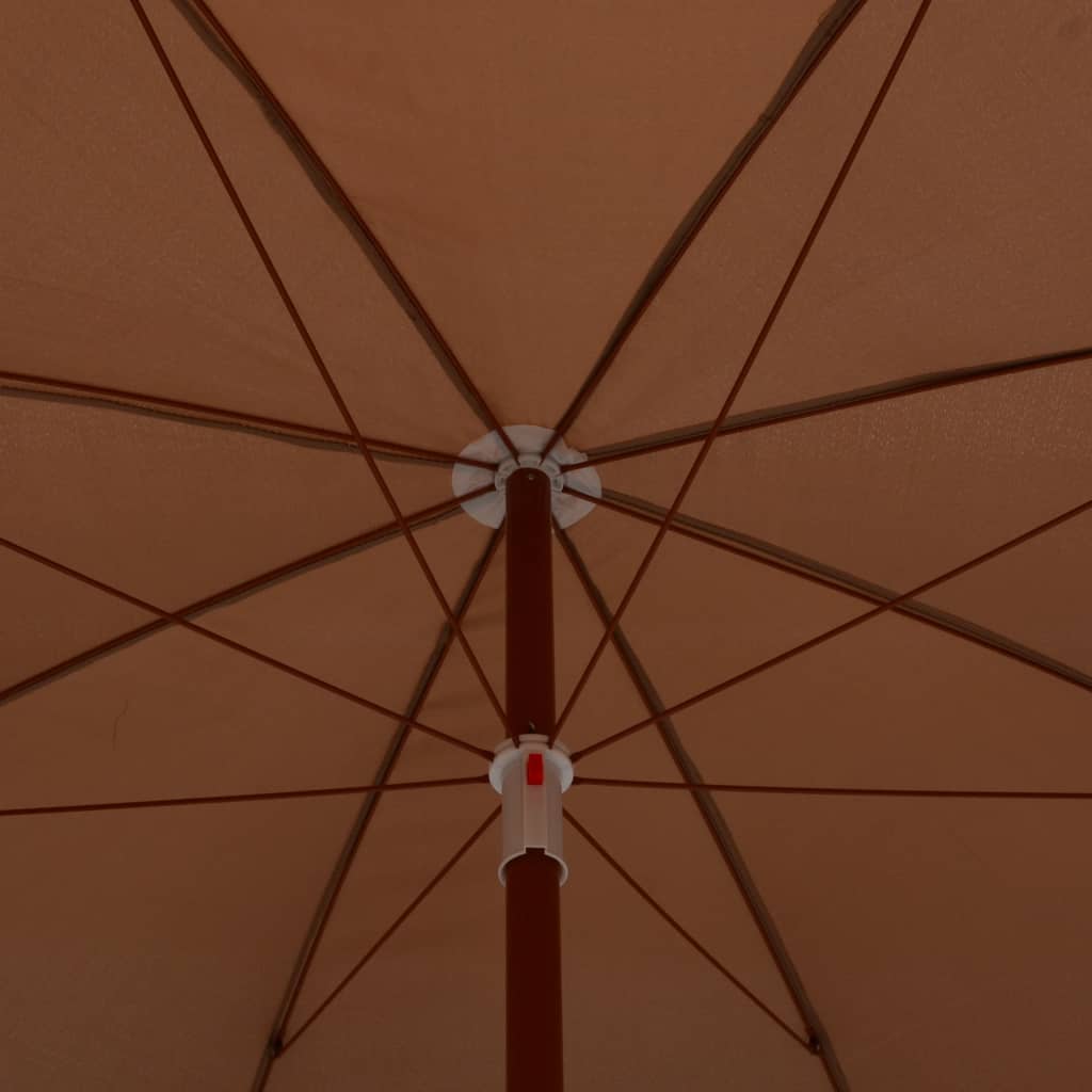 Sonnenschirm mit Stahl-Mast 300 cm Sandweiß