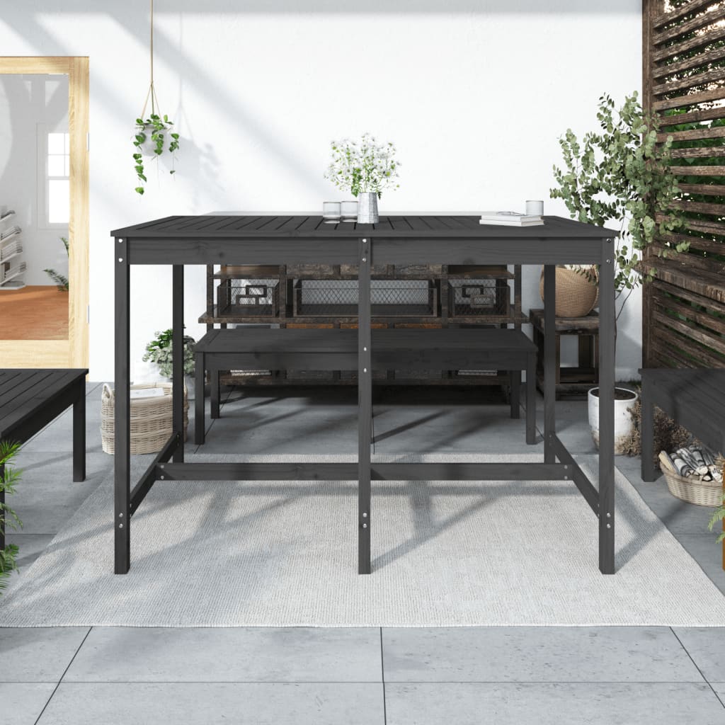 Gartentisch 82,5x82,5x110 cm Massivholz Kiefer