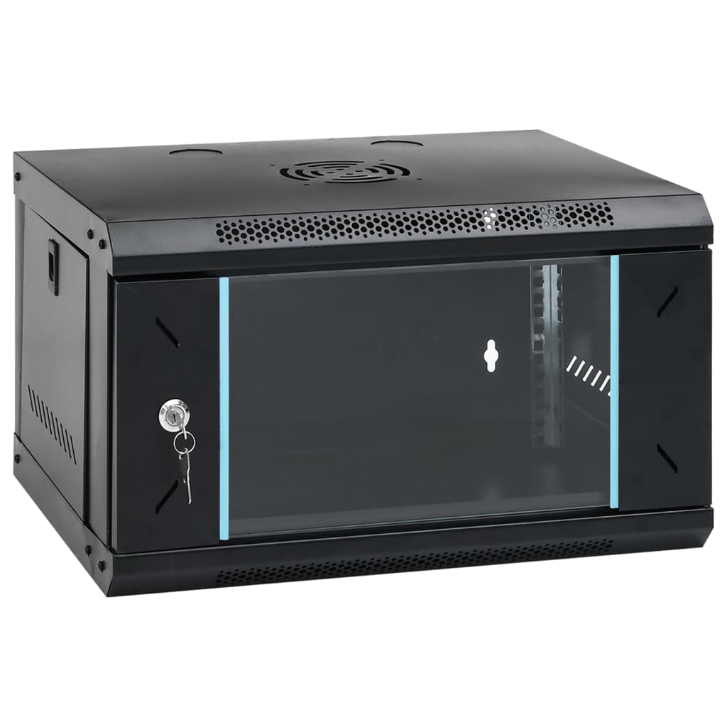 Netzwerkschrank mit Speicher Grau 60 x 45 x 28 cm Stahl