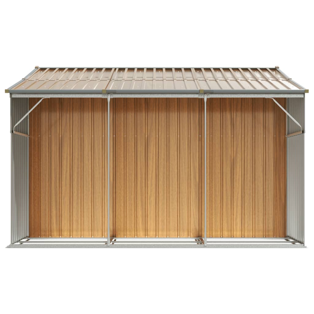Gerätehaus Grün 277x192,5x179 cm Verzinkter Stahl