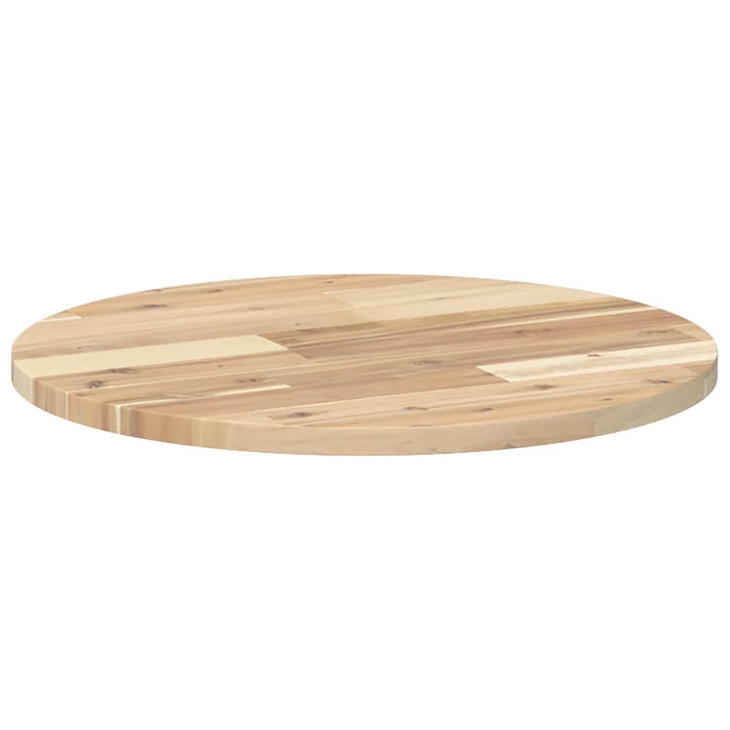 Tischplatte Rund Ø40x2 cm Massivholz Akazie