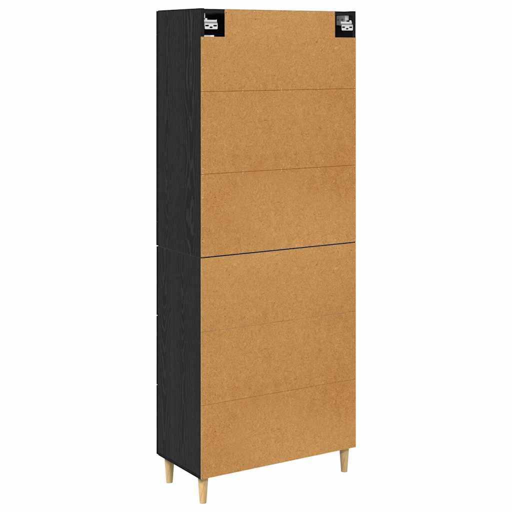Highboard Altholz 69,5 x 34 x 180 cm Holzwerkstoff