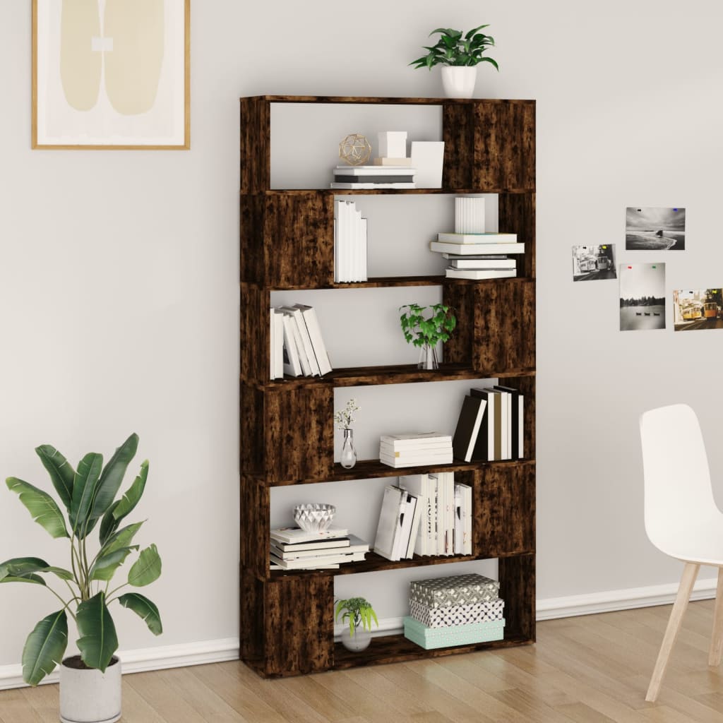 Bücherregal Raumteiler Weiß 100x24x188 cm