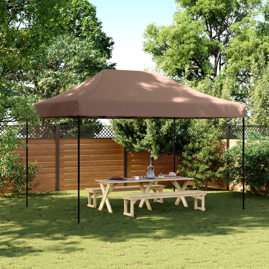 Partyzelt Faltbar Pop-Up Beige 410x279x315 cm
