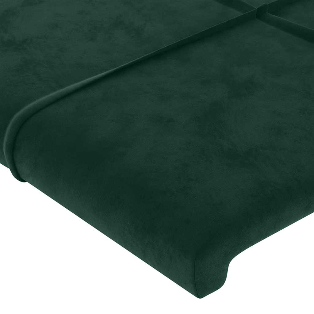 Kopfteil mit Ohren Dunkelblau 93x23x78/88 cm Samt