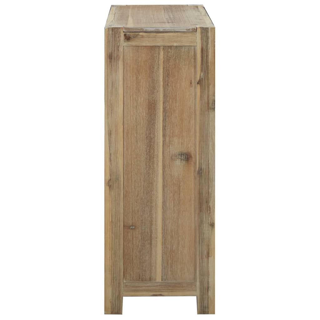 Bücherregal 7 Böden 80x30x200 cm Massivholz Akazie