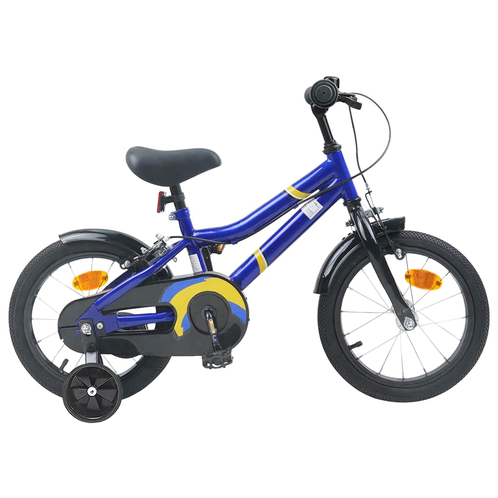 Kinderfahrrad 12 Zoll für 2-4 Jahre alt Schwarz Rot