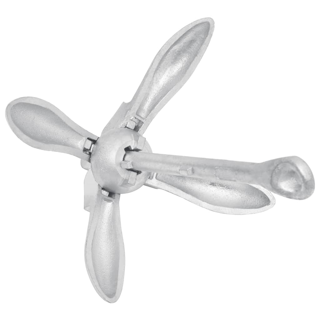 Klappanker Silber 0,7 kg Feuerverzinktes Gusseisen