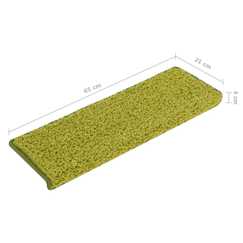 Stufenmatten 15 Stk. 65x21x4 cm Grau Rechteckiger Rand