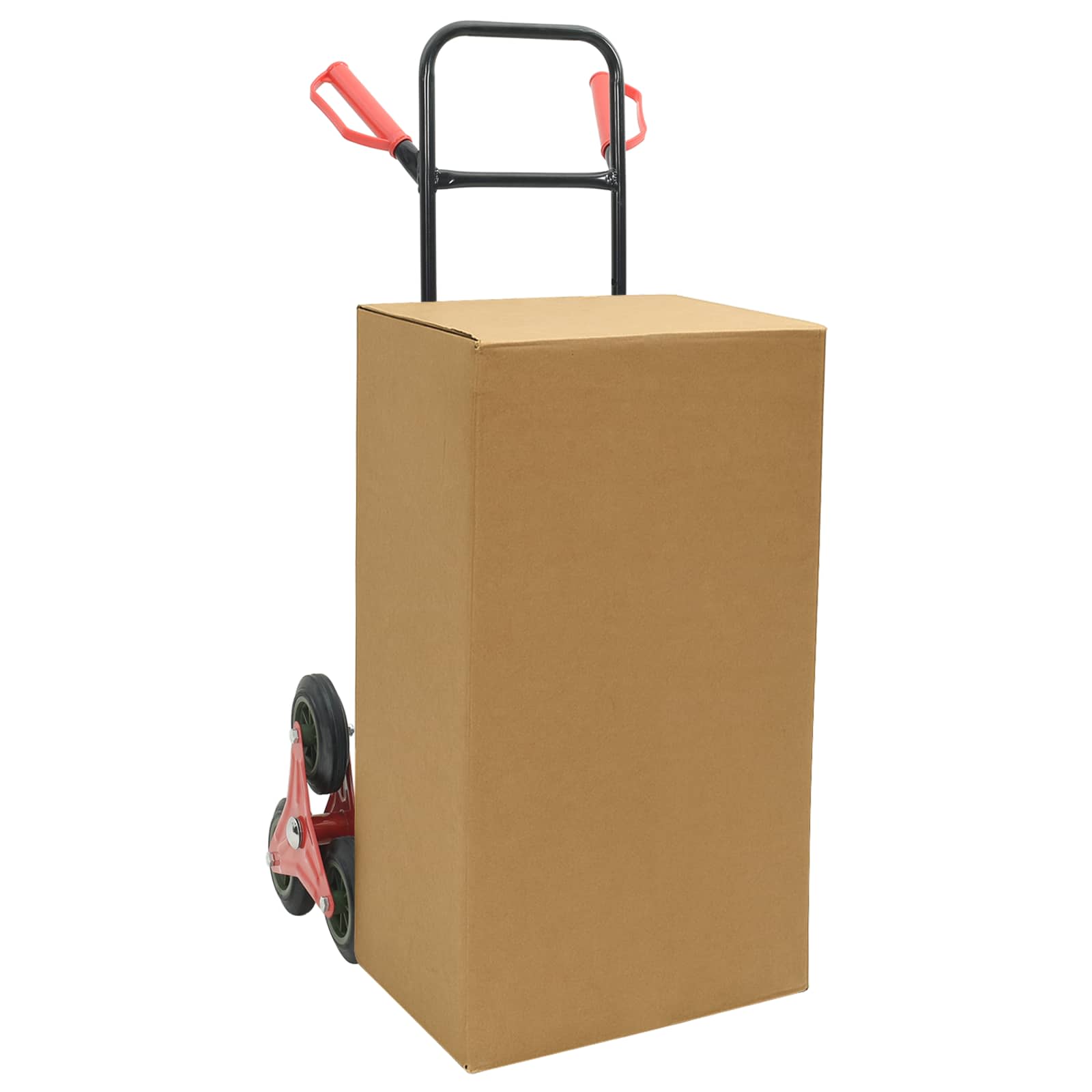 Handwagen Schwarz und Rot 64,5 x 49,5 x 114 cm Stahl