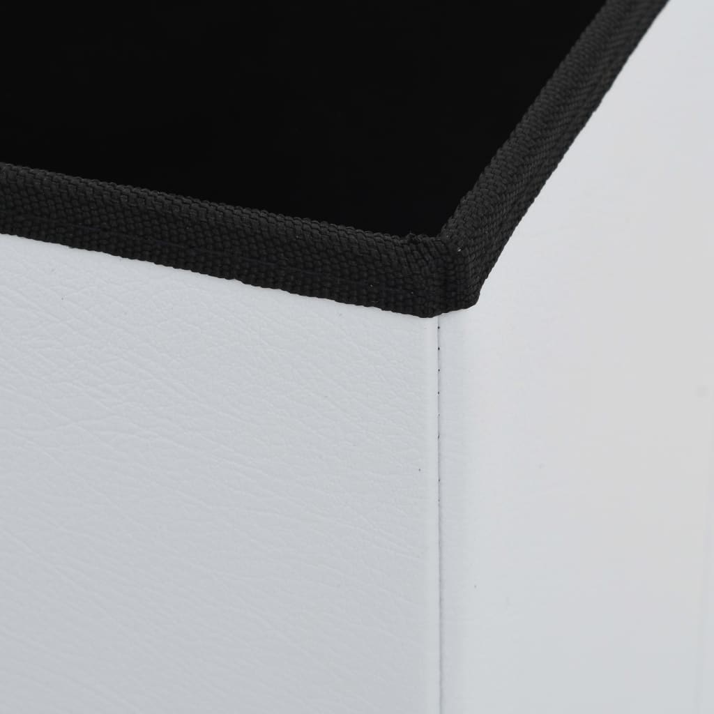 Hocker mit Stauraum Braun PVC
