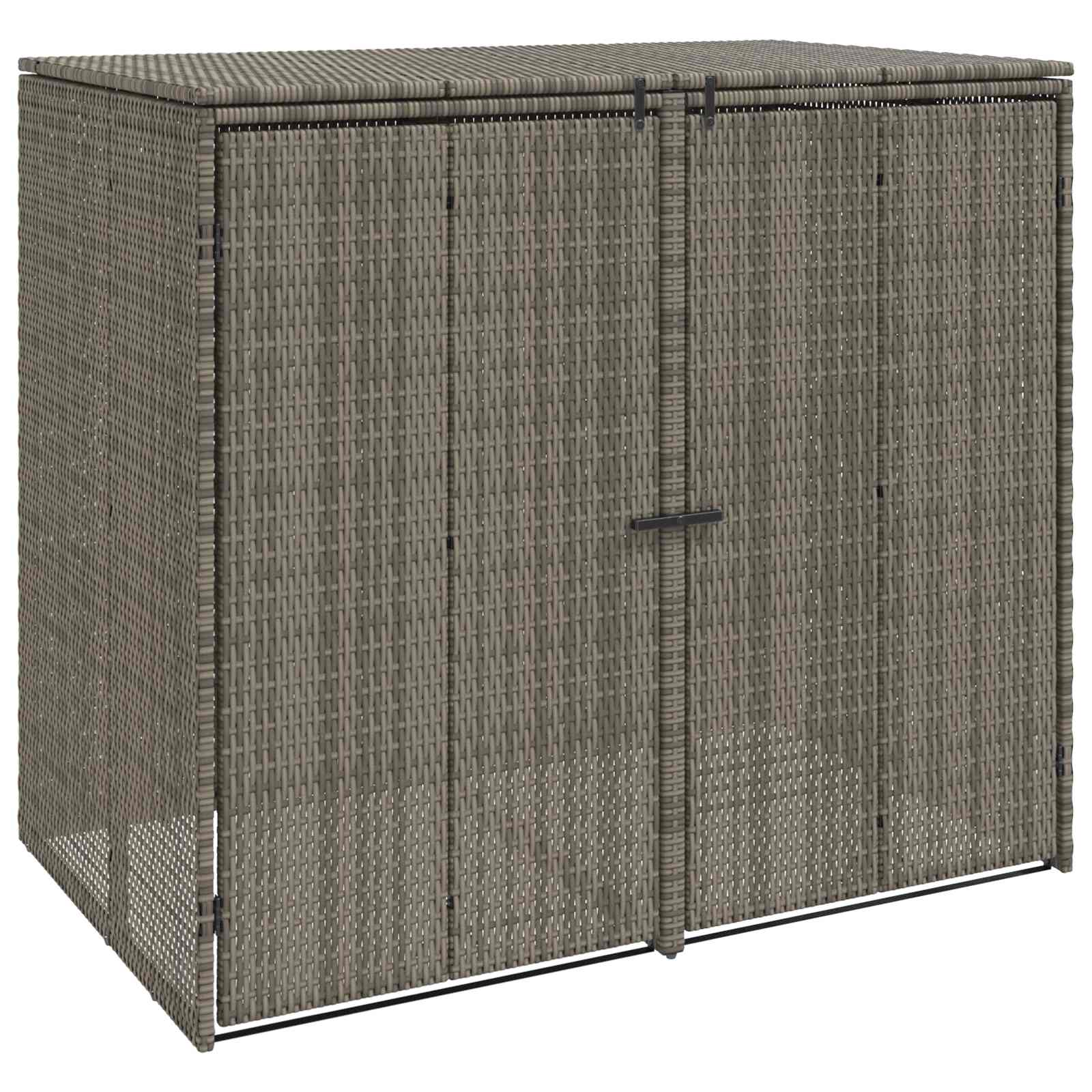 Mülltonnenbox Schwarz 65 x 80 x 115 cm Polyethylen
