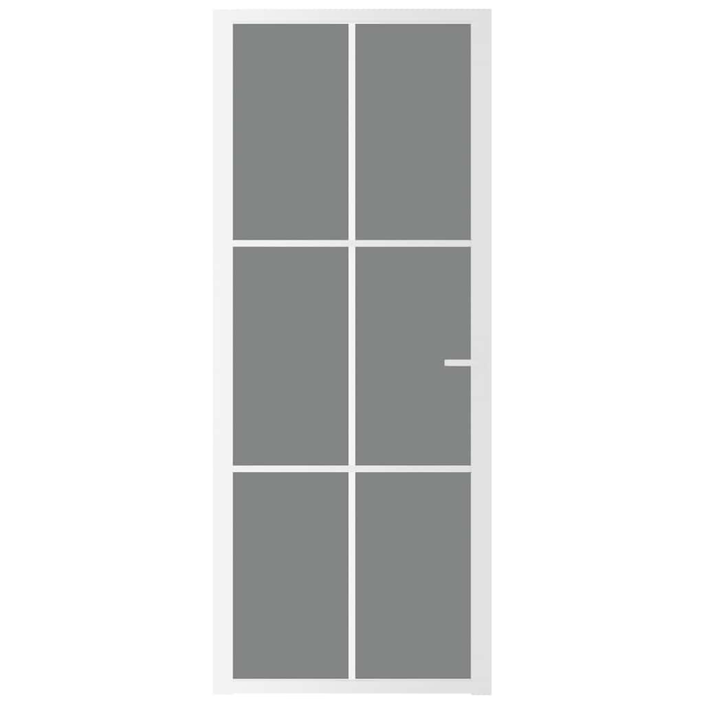 Innentür ESG Glas und Aluminium 76x201,5 cm Schwarz