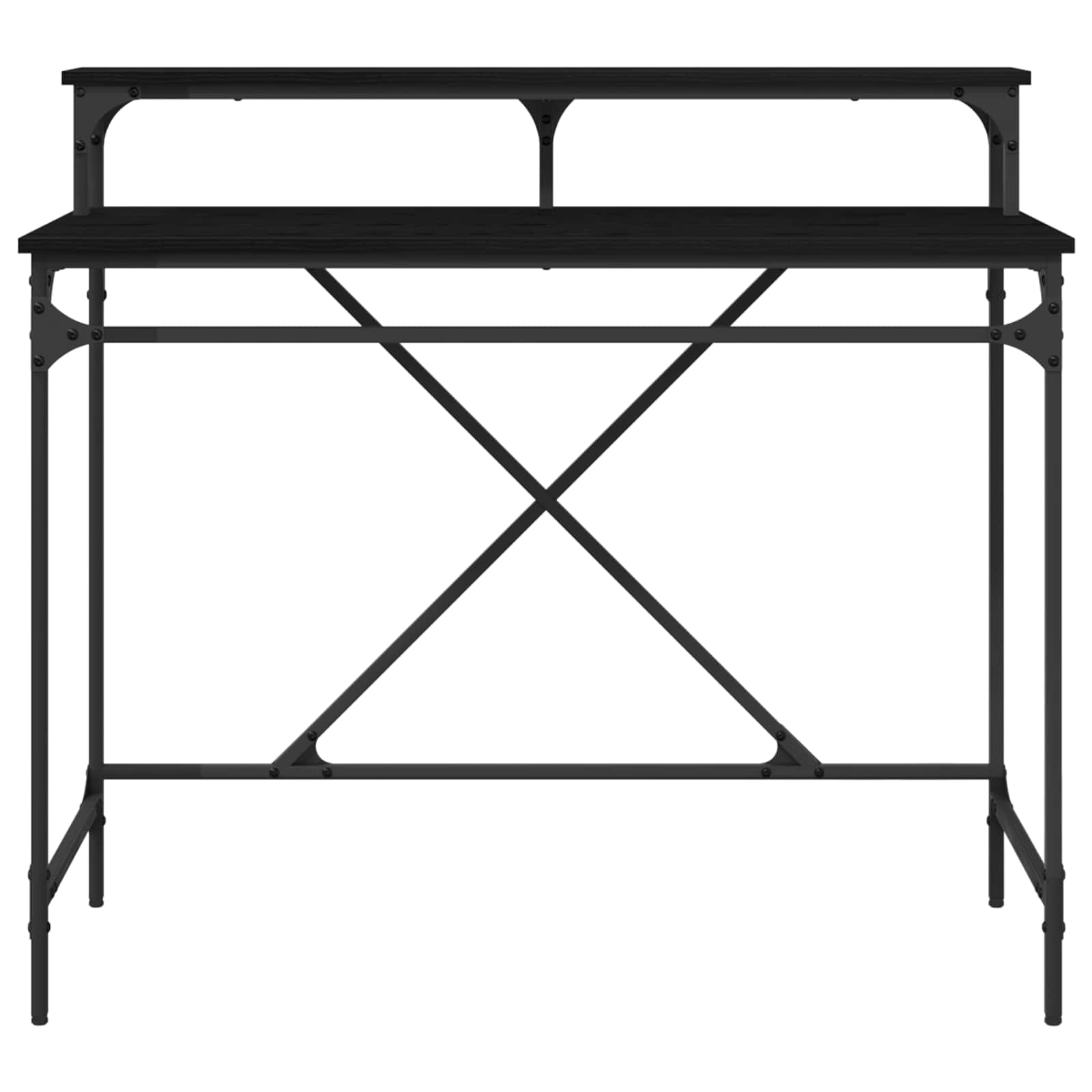 Schreibtisch Sonoma-Eiche 100x50x90 cm Holzwerkstoff und Eisen