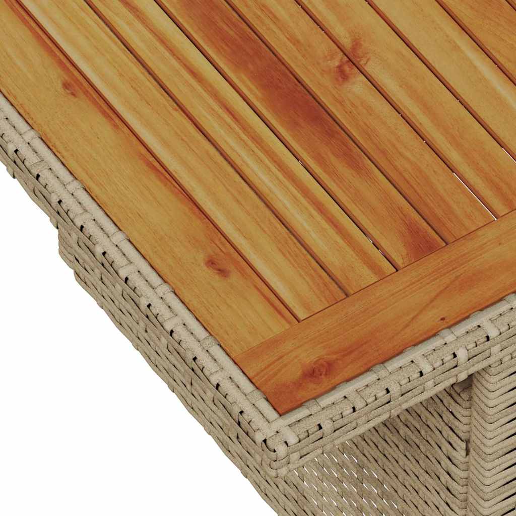 Garten Essgruppe mit Kissen 7 pcs Schwarz und Creme