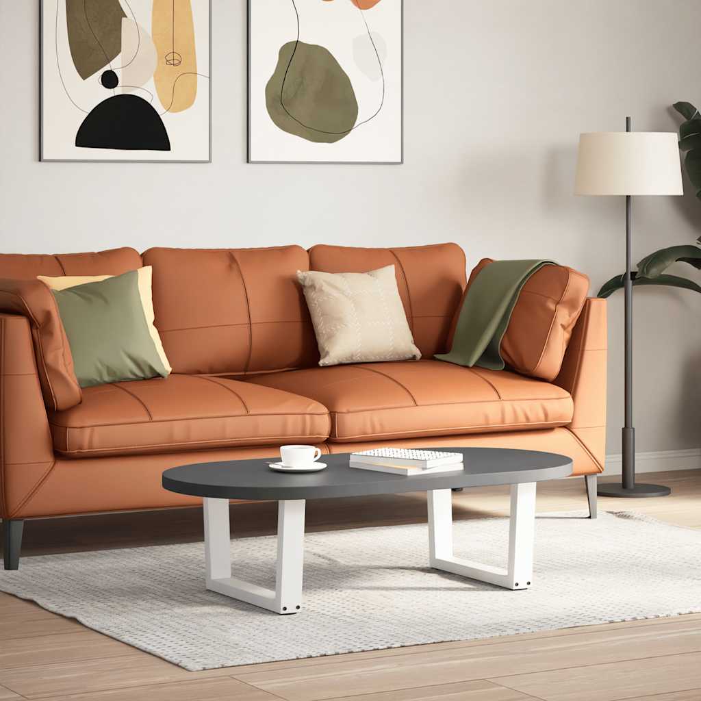 Couchtischbeine V-Form 2 Stück Schwarz 30x(30-31,3) cm Stahl