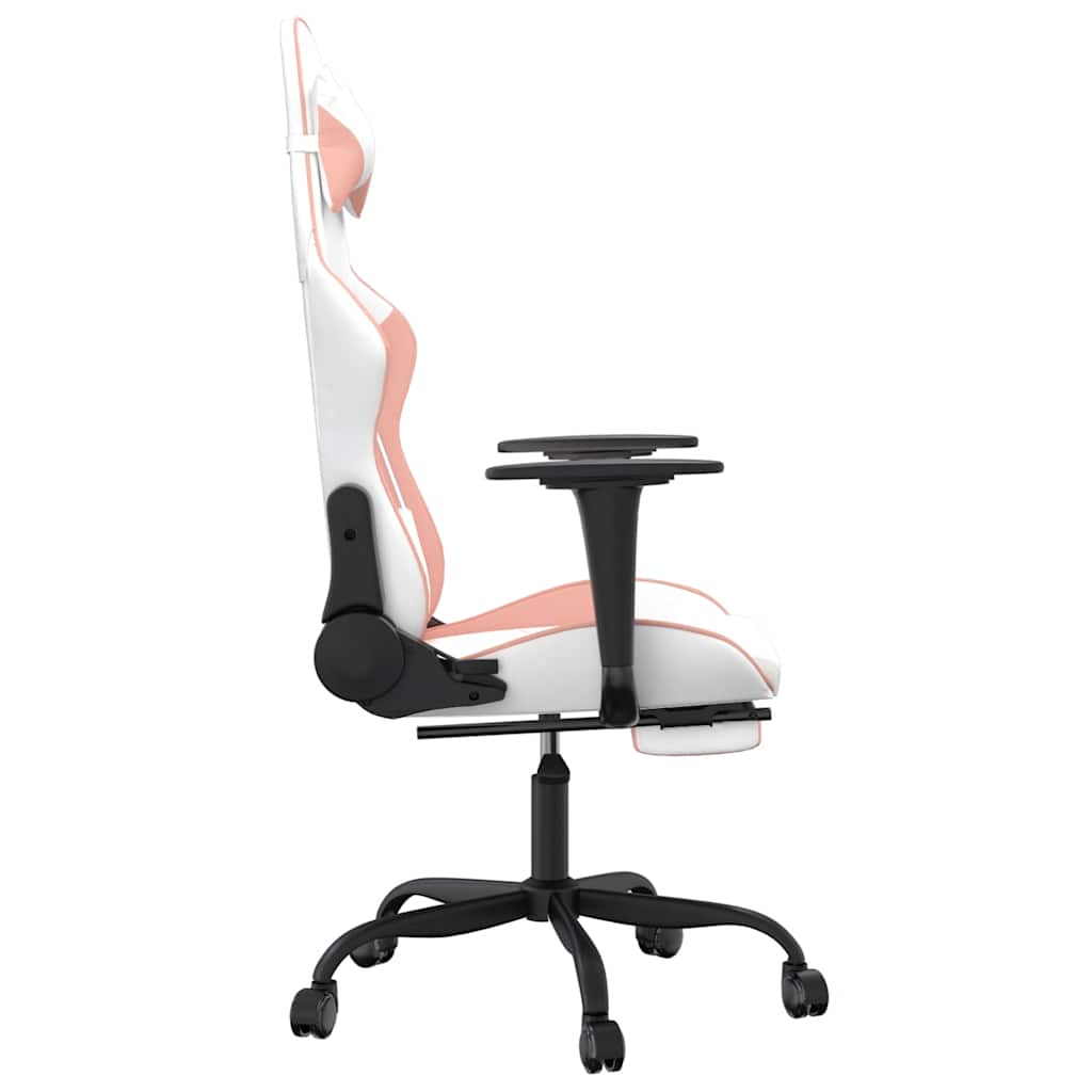 Gaming-Stuhl mit Massagefunktion Schwarz und Rot Kunstleder