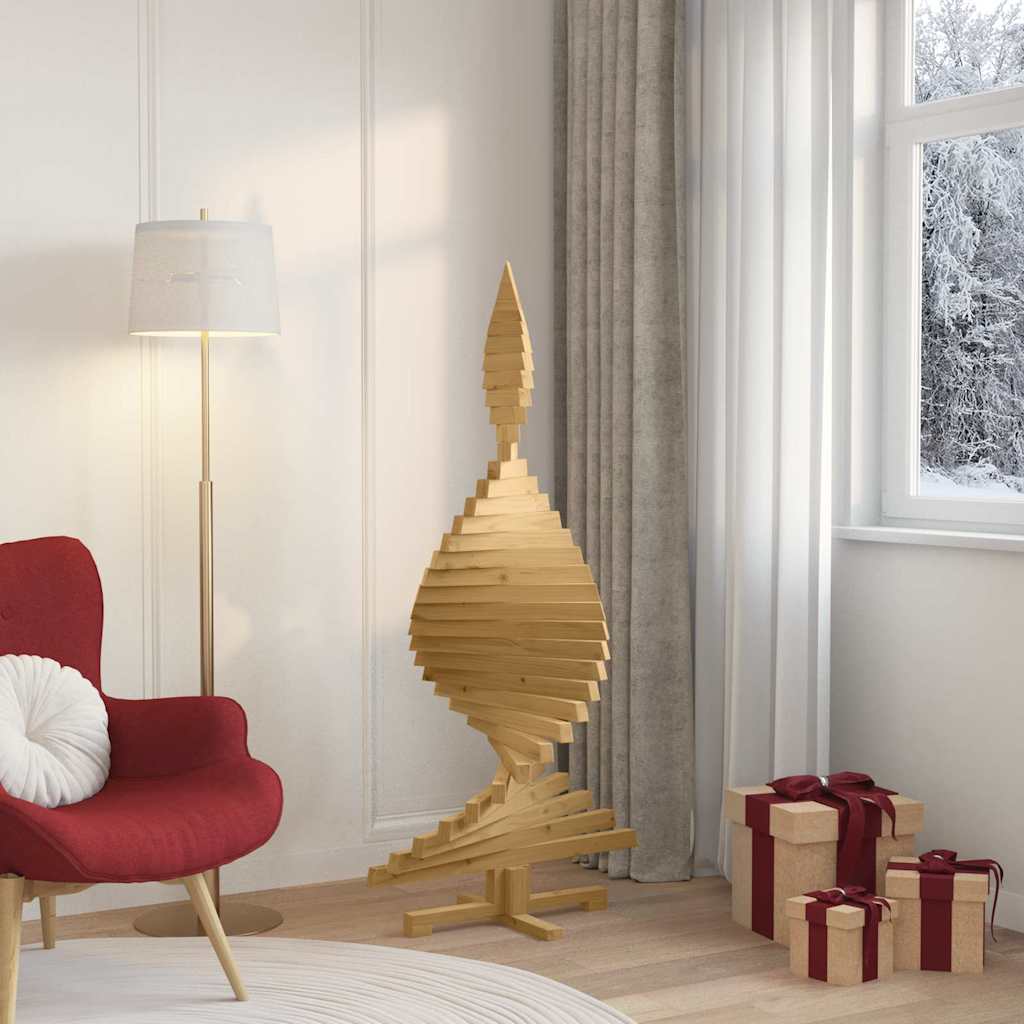 Weihnachtsbäume mit Ständer Natur 60 cm Massivholz Kiefer