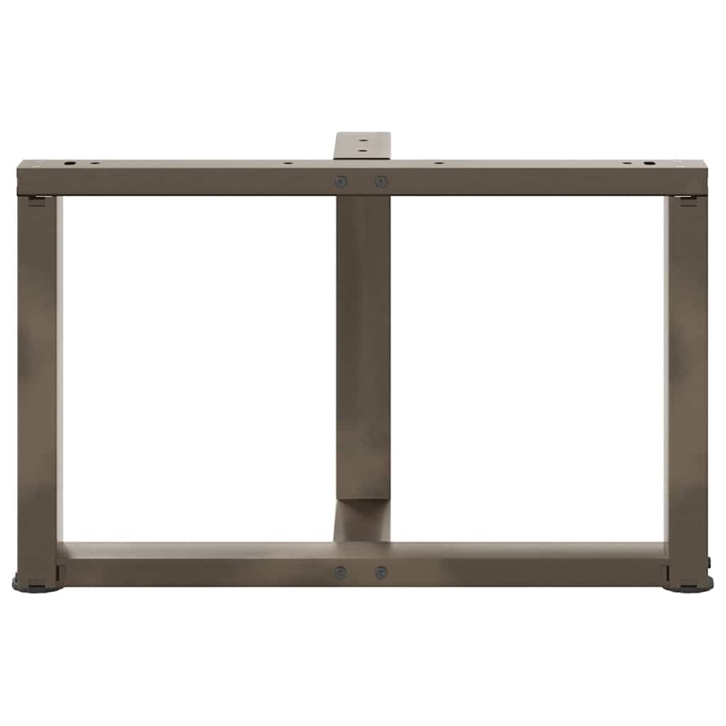 Couchtischbeine T-Form 2 Stk. Schwarz 30x25x(30-31) cm Stahl