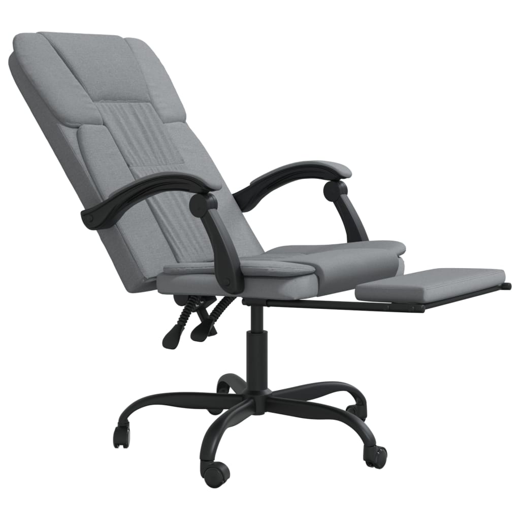 Bürostuhl mit Liegefunktion Taupe Stoff