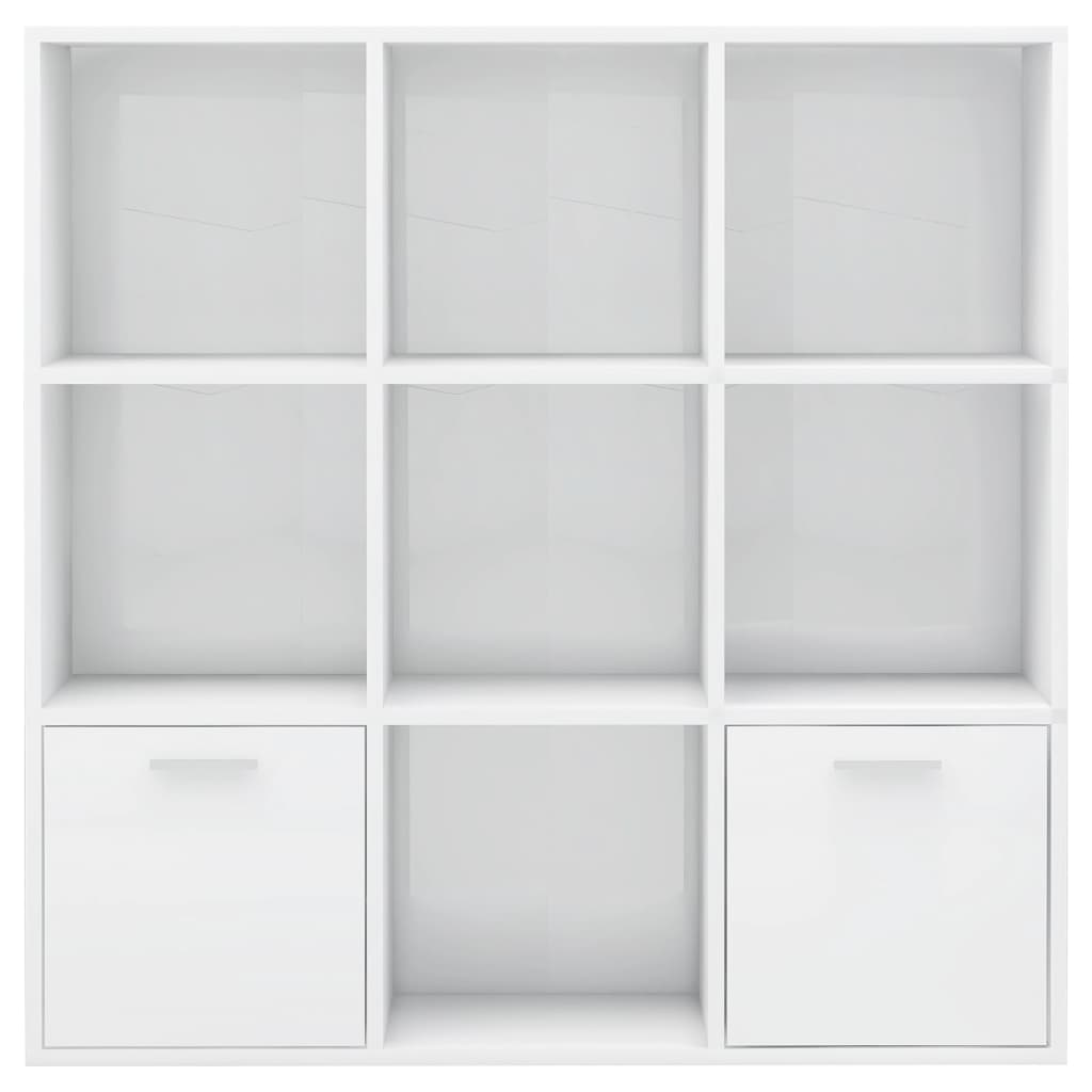 Bücherregal Weiß 98x30x98 cm Holzwerkstoff