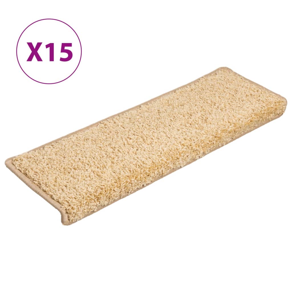 Stufenmatten 15 Stk. 65x21x4 cm Grau Rechteckiger Rand