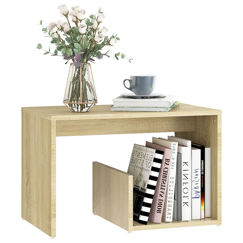 Beistelltisch Weiß 59x36x38 cm Holzwerkstoff