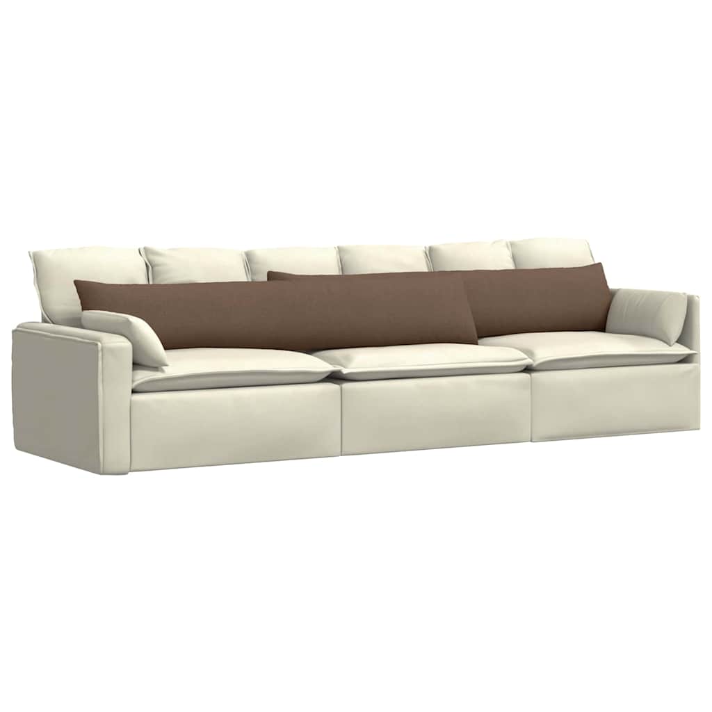Sofakissen 2 pcs Hellgrau 50 x 30 cm Stoff