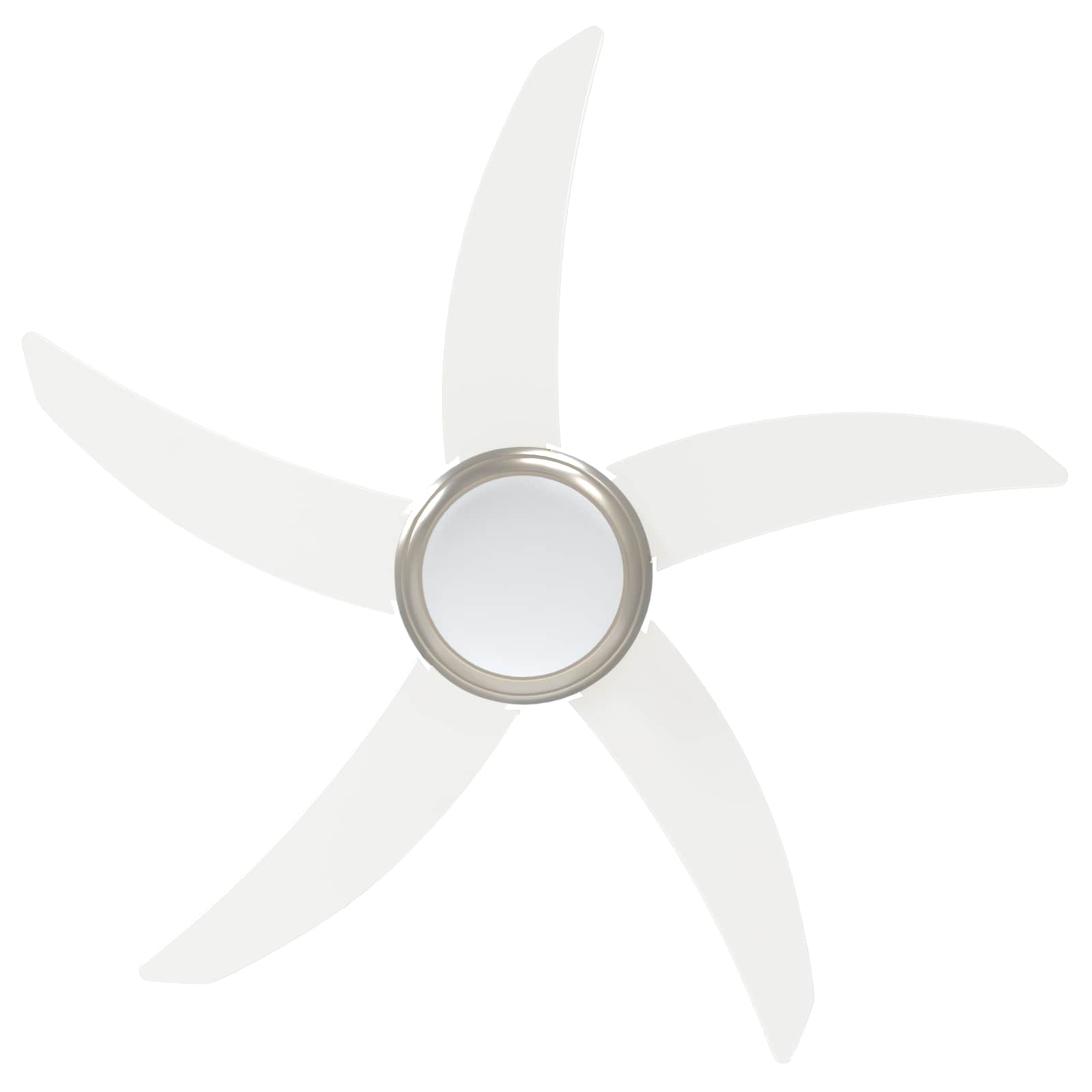 Deckenventilator mit Licht und Fernbedienung Ø 130 cm Weiß