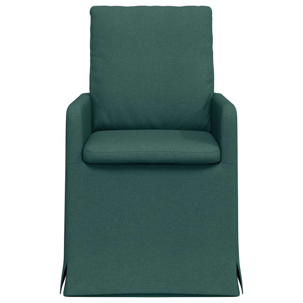Esszimmerstühle 2 pcs Hellgrau 57 x 67 x 98 cm Stoff