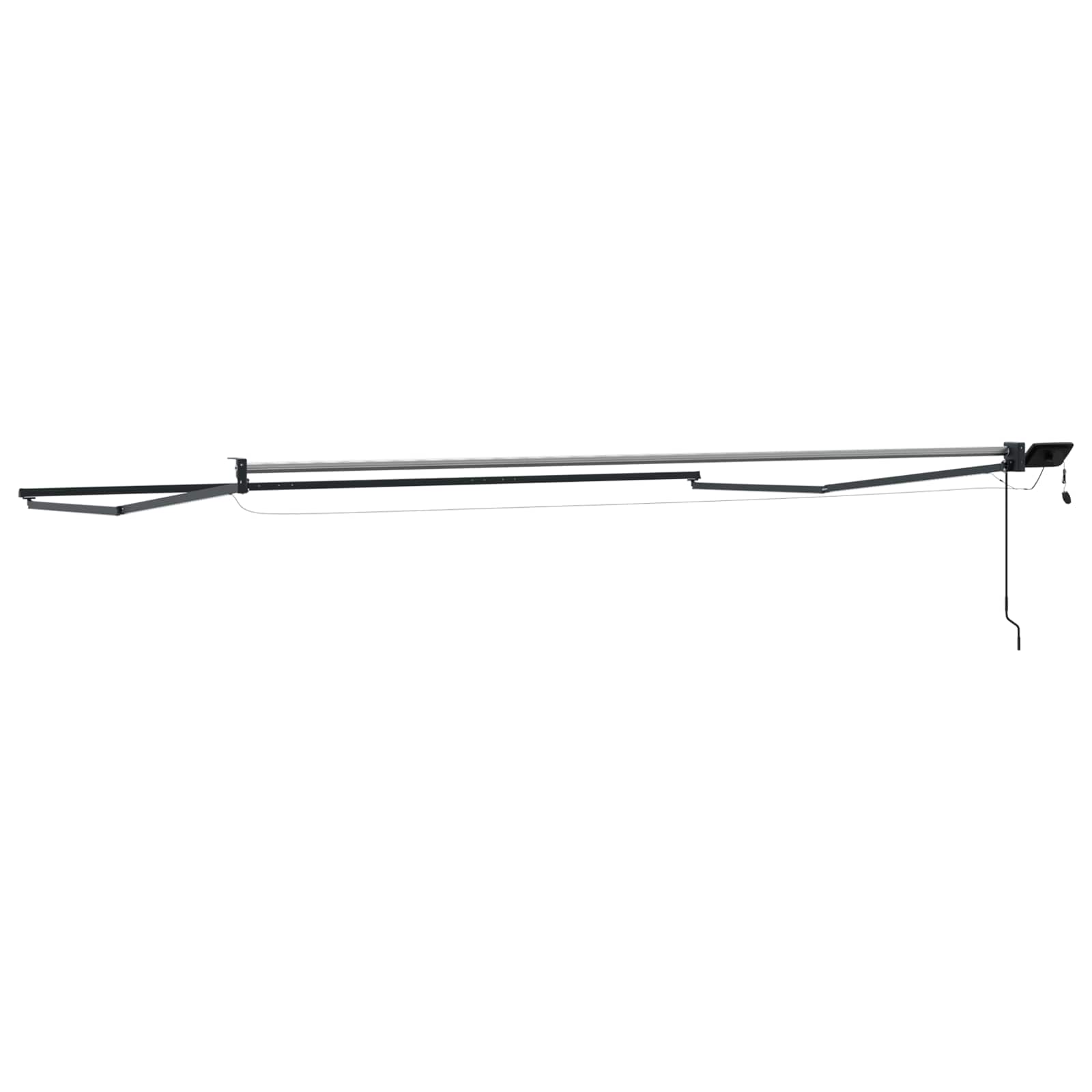 Elektrisches Markisenrahmen Weiß 2,5 x 2 m Aluminium