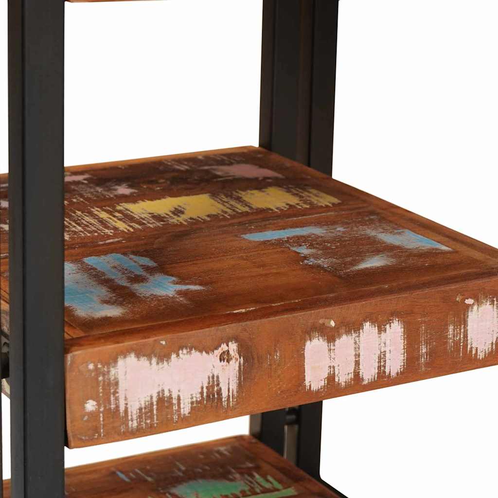 Nachttisch Braun und Schwarz 38 x 33 x 58 cm Massivholz Mango