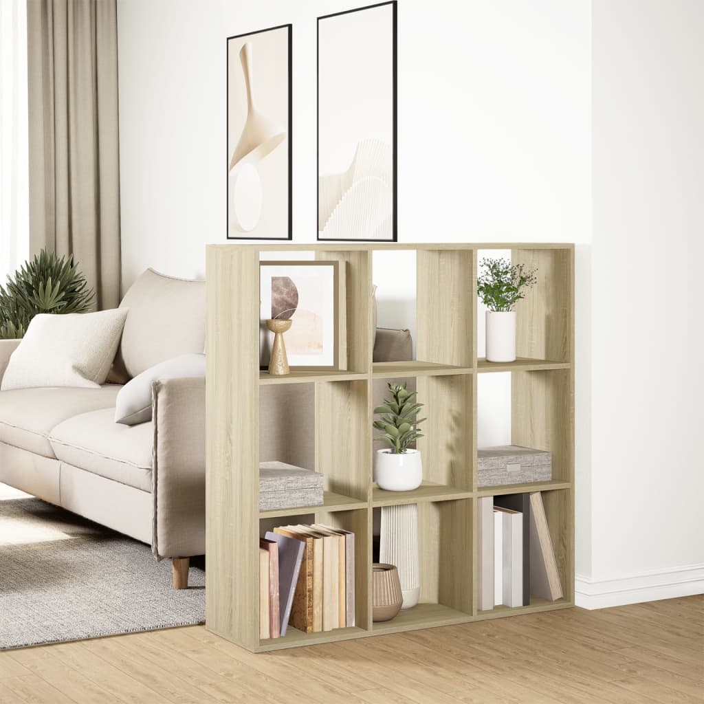 Bücherregal Weiß 137,5x29x137,5 cm Holzwerkstoff