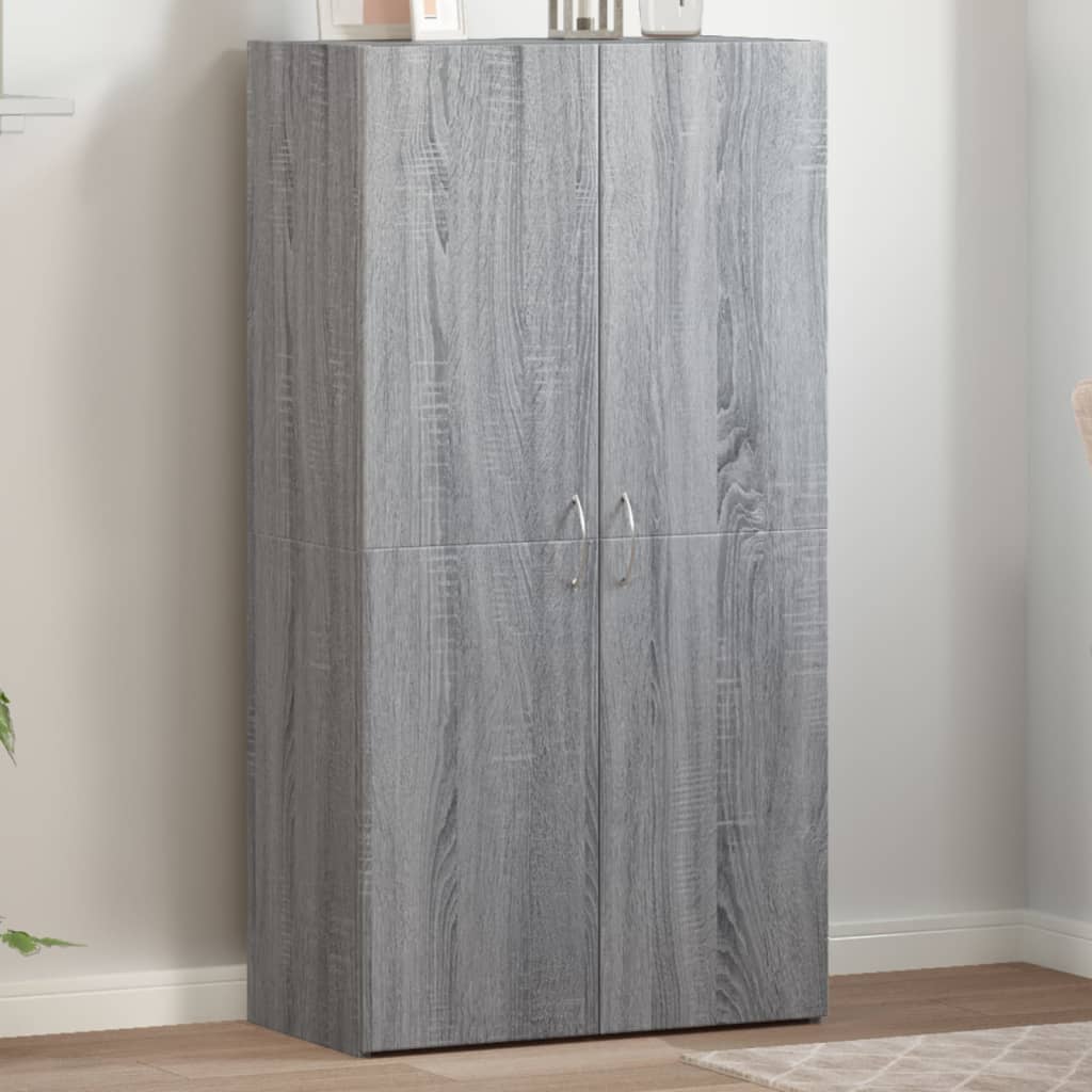 Aktenschrank Weiß 60x32x153 cm Holzwerkstoff