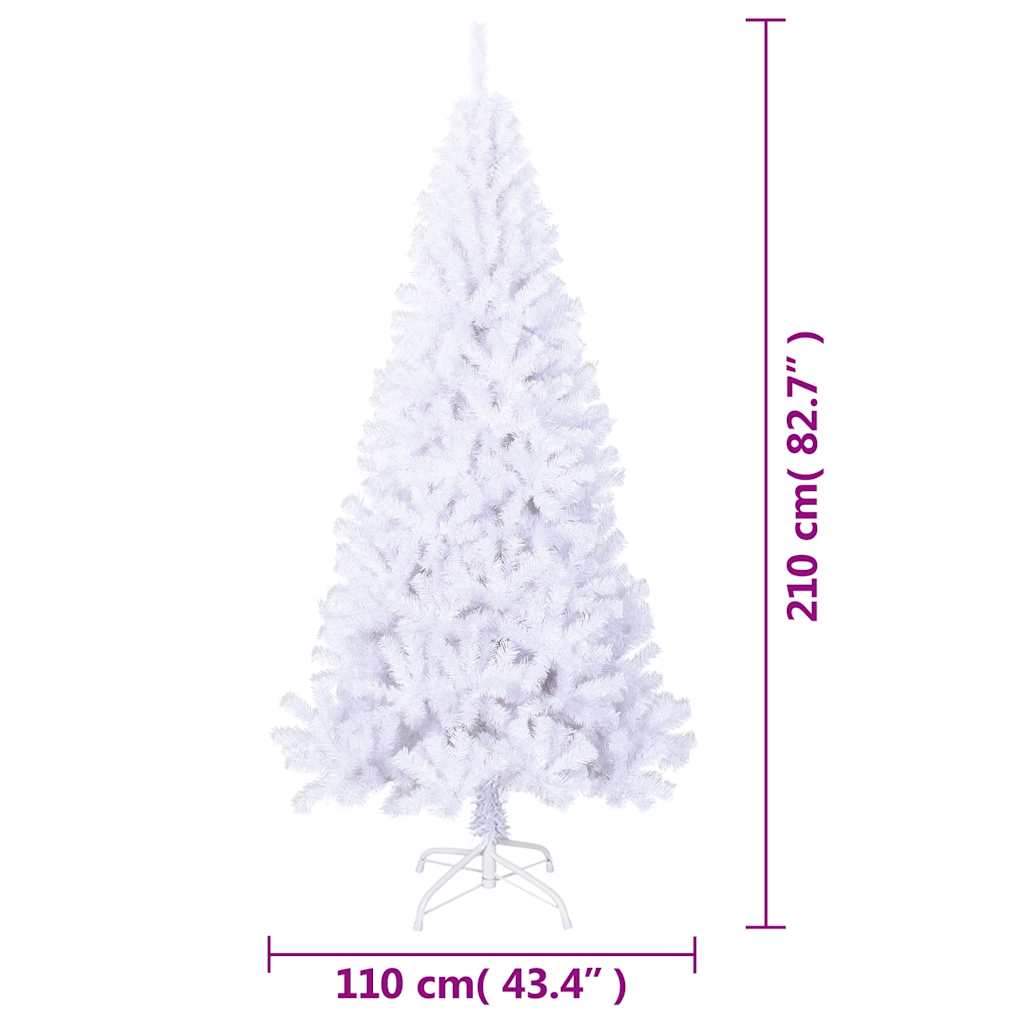 Künstlicher Weihnachtsbaum mit Dicken Zweigen Grün 150 cm PVC