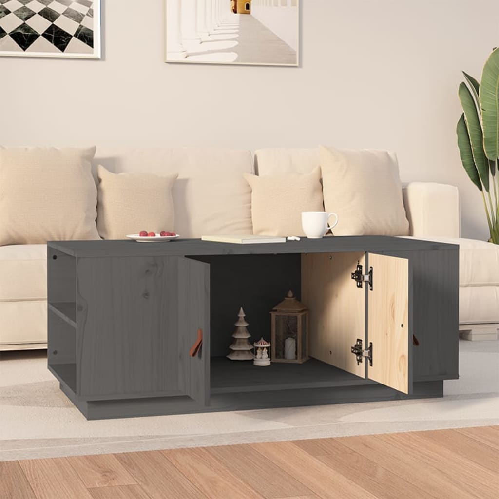 Couchtisch 100x50x41 cm Massivholz Kiefer