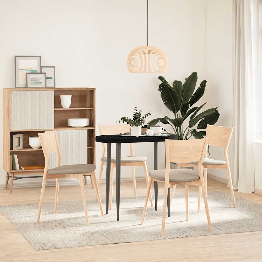 Tischplatte 80x40x2 cm Massivholz Eiche Oval