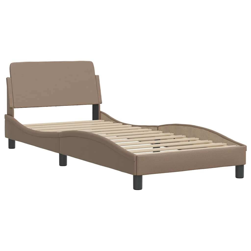 Bettgestell "Dover" Schwarz 80x200 cm Kunstleder