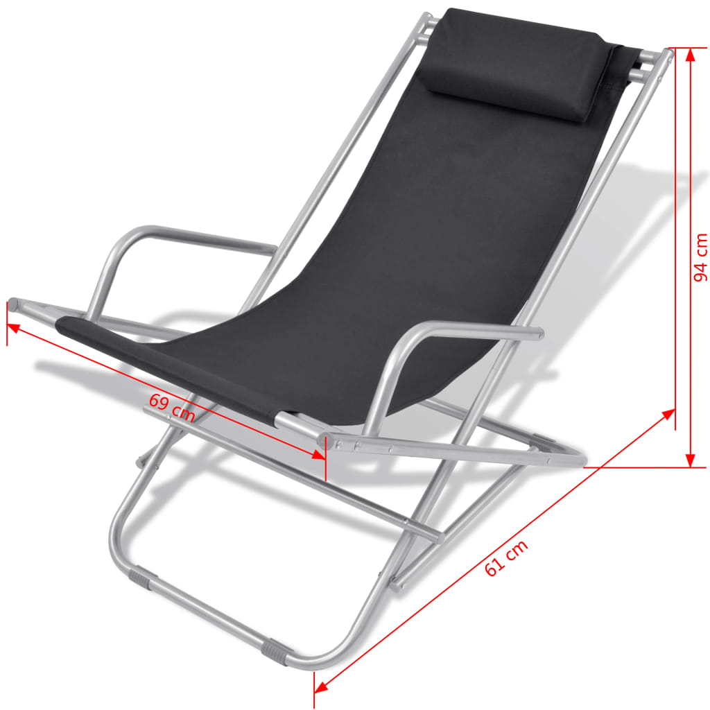 Schaukelstühle 2 Stk. Stahl Grün