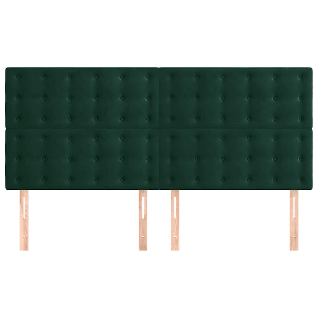 Kopfteil Hellgrau 80x5x118/128 cm Samt