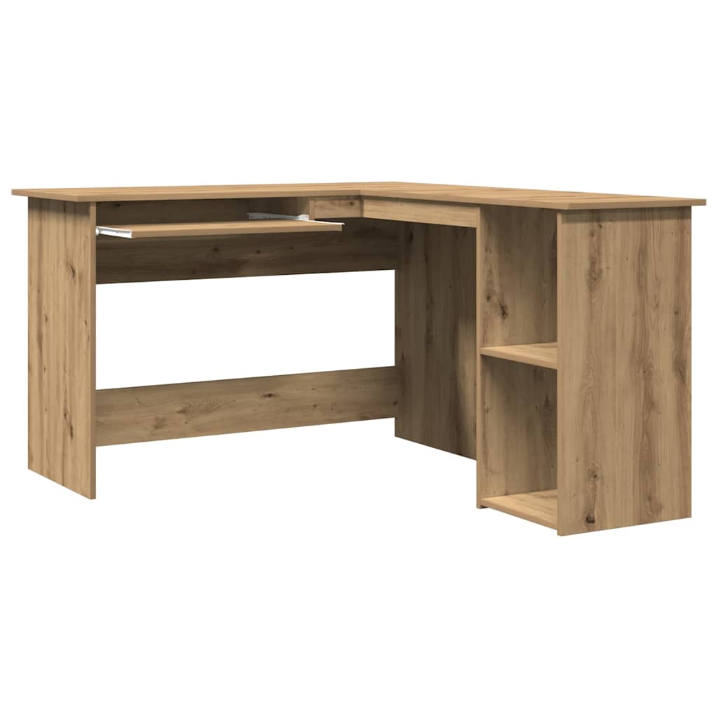 Eckschreibtisch in L-Form Weiß 120x140x75 cm Holzwerkstoff