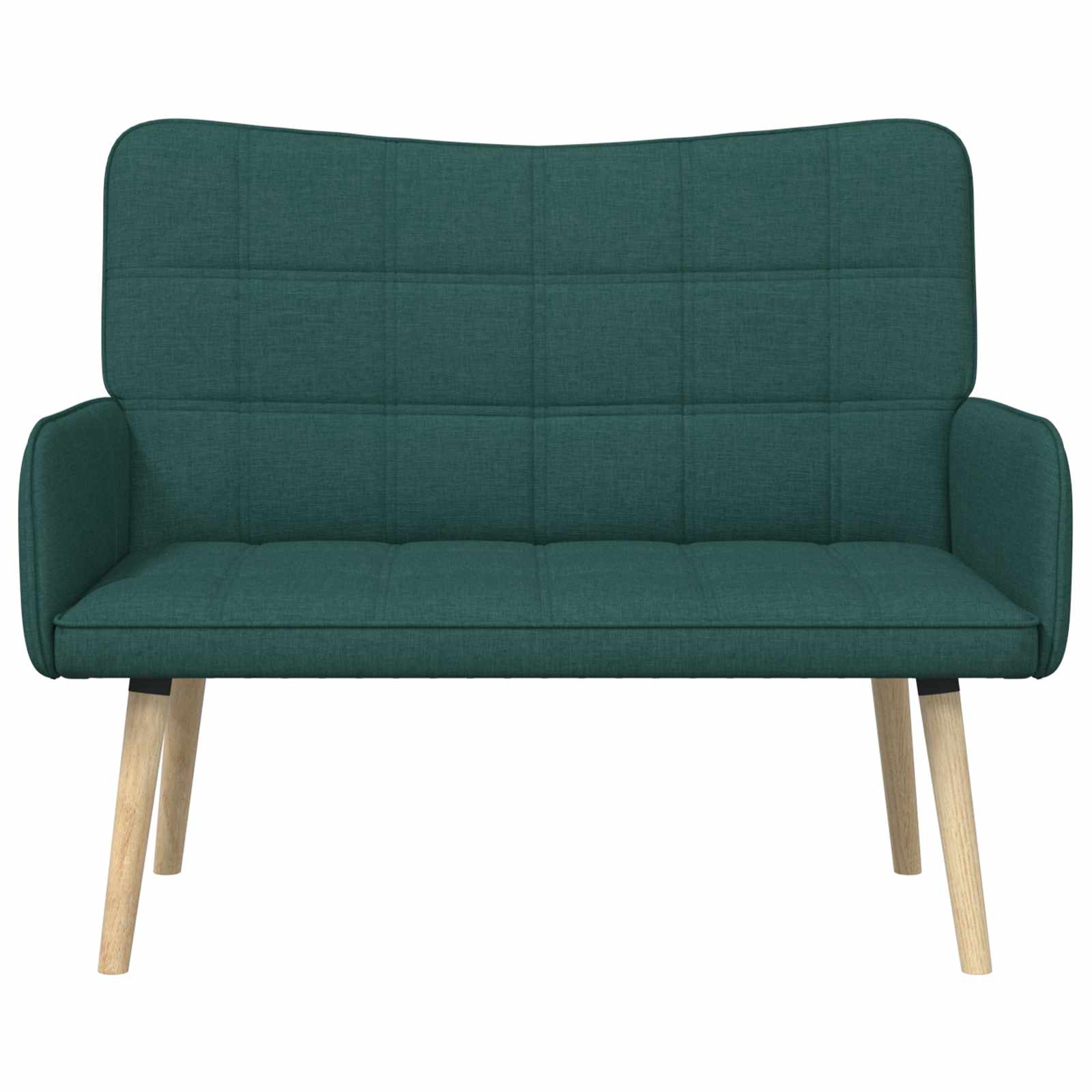 2-Sitzer Sofa Hellgrau 115 x 61 x 87 cm Stoff