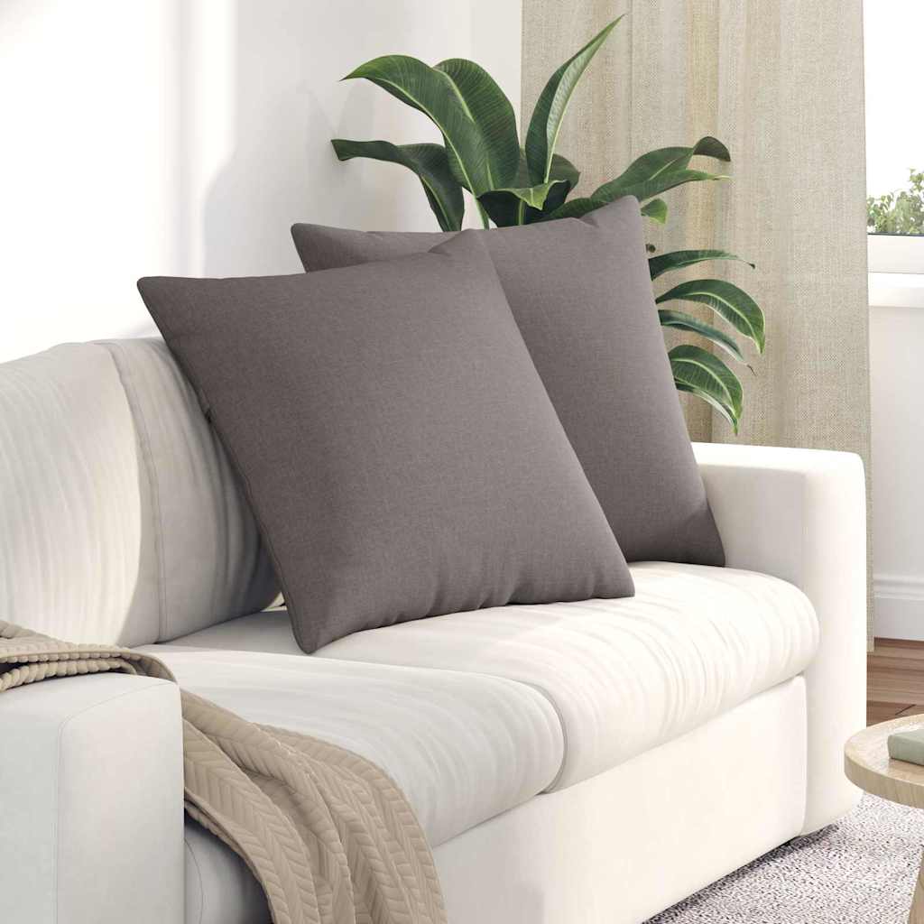 Sofakissen 2 pcs Hellgrau 50 x 30 cm Stoff