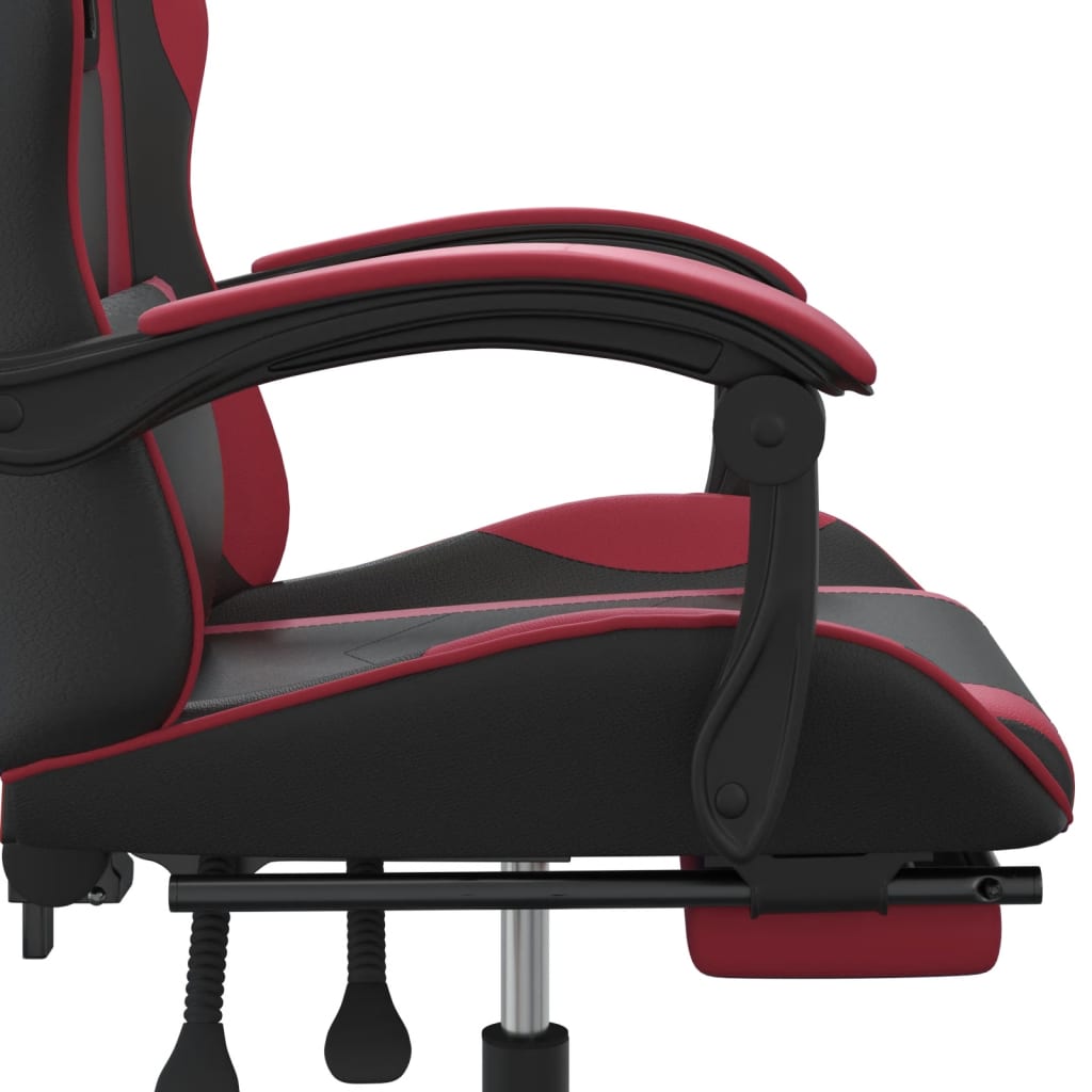 Gaming-Stuhl Drehbar Schwarz und Grün Kunstleder